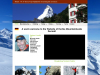 herbie-mountainguide-zermatt.ch Webseite Vorschau