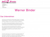 elektro-binder.com Webseite Vorschau