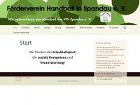 foerderverein-handball-in-spandau.de Webseite Vorschau