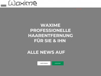 waxime.de Webseite Vorschau
