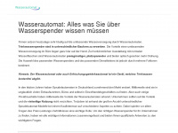 wasserautomat.info Webseite Vorschau
