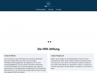 hrk-stiftung.de Webseite Vorschau