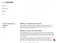 alfanature.ch Webseite Vorschau