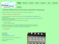 schulhaus-nachhilfe-bamberg.de Webseite Vorschau