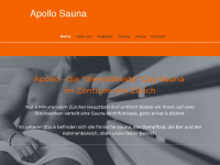 sauna-apollo.ch Webseite Vorschau
