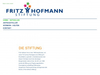 fritz-hofmann-stiftung.de Webseite Vorschau