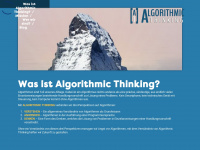 algorithmic-thinking.de Webseite Vorschau