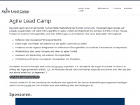 agile-lead-camp.de Webseite Vorschau