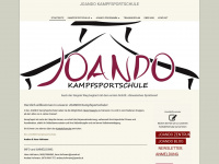 joando-kampfsportschule.at Webseite Vorschau
