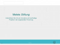 melete-stiftung.de Webseite Vorschau