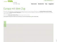 europamitdemzug.ch Webseite Vorschau