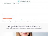 sanasearch.ch Webseite Vorschau