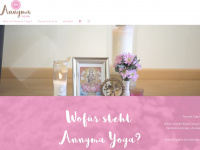 annyma-yoga.com Webseite Vorschau