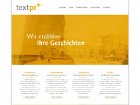 textpr.com Webseite Vorschau