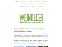 weindl-sportplatzbau.de Webseite Vorschau