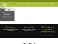 wildbarf.de Webseite Vorschau