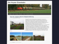 hoyaer-eisenbahn.de Webseite Vorschau