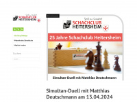 schachclubheitersheim.wordpress.com Webseite Vorschau