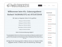 zulassungsdienst-burbach.de Webseite Vorschau