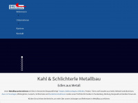 kahl-schlichterle-metallbau.de Webseite Vorschau