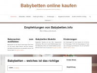 babybetten.info Webseite Vorschau
