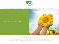 saniplus-sanitätshaus.de Webseite Vorschau