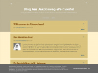 am-jakobsweg-weinviertel.blogspot.com Webseite Vorschau