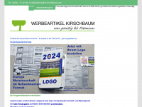 werbeartikel-kirschbaum.com Webseite Vorschau