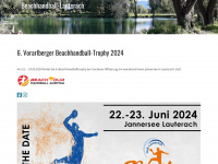 beachhandball-jannersee.at Webseite Vorschau