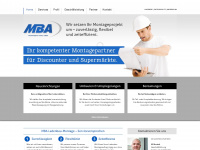 mba-montage.de Webseite Vorschau