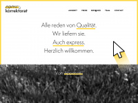 expresskorrektorat.ch Webseite Vorschau