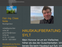 baugutachter-sylt.de Webseite Vorschau
