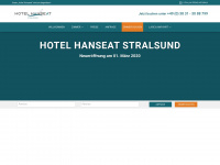 hotel-hanseat-stralsund.de Webseite Vorschau