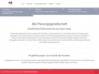iba-pg.de Webseite Vorschau