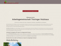 thueringer-holzhaus.de Webseite Vorschau
