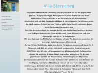 villa-sternchen.de Webseite Vorschau