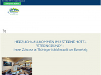hotel-sterngrund-oberhof.de Webseite Vorschau