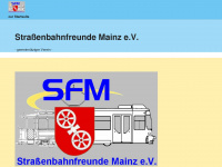 strassenbahnfreunde-mainz.de Webseite Vorschau