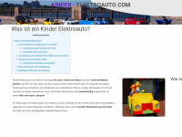 kinder-elektroauto.com Webseite Vorschau