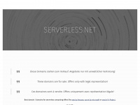 serverless.net Webseite Vorschau