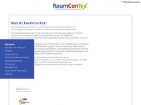 raumcontex.de Webseite Vorschau