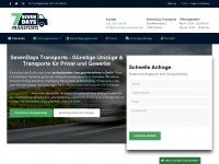 sevendays-transports.de Webseite Vorschau