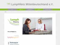 lymphnetz-mitteldeutschland.de Webseite Vorschau