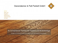 giezendanner-patt-parkett.ch Webseite Vorschau