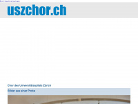 uszchor.ch Webseite Vorschau