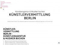 kuenstlervermittlung-berlin.com Webseite Vorschau