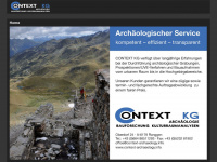 context-archaeology.info Webseite Vorschau