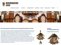 kuckucksuhr1.de Webseite Vorschau
