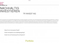 tr-invest.ch Webseite Vorschau