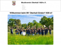 musikverein-oberkail.de Webseite Vorschau